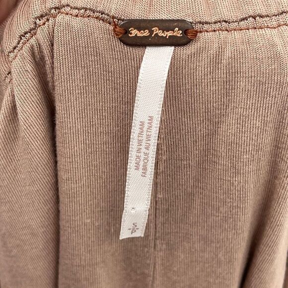 Free People Metallic Bronze Morelia Sequin High Waist Pull-On Jogger Pants Small - Picture 5 of 7